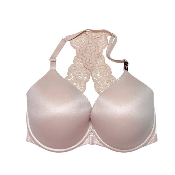 Victoria's Secret Body By Victoria Perfect Shape Lace Trim Back Bra Size 32DDD - Picture 1 of 3